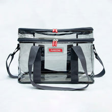 Cargar imagen en el visor de la galería, Bolso Organizador de Microfibra Negro Transparente