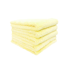 Cargar imagen en el visor de la galería, Pack 5 Microfibras de cera 350gsm Plush Light Edgeless Buffing Towel
