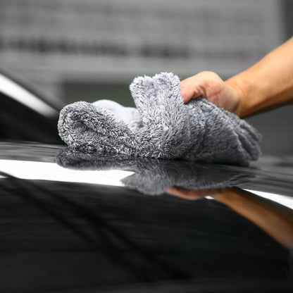 Microfibra de cera 480gsm Plush Edgeless Buffing Towel
